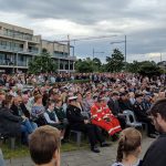 Large crowds gathered at Shellharbour